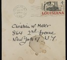 Envelope addressed to Christian William Miller by artist Paul Cadmus
