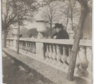 Gertrude Stein in the Luxembourg Gardens, 1907.