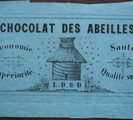 A label  for a brand of chocolate sold in France in the middle of the 19th century.