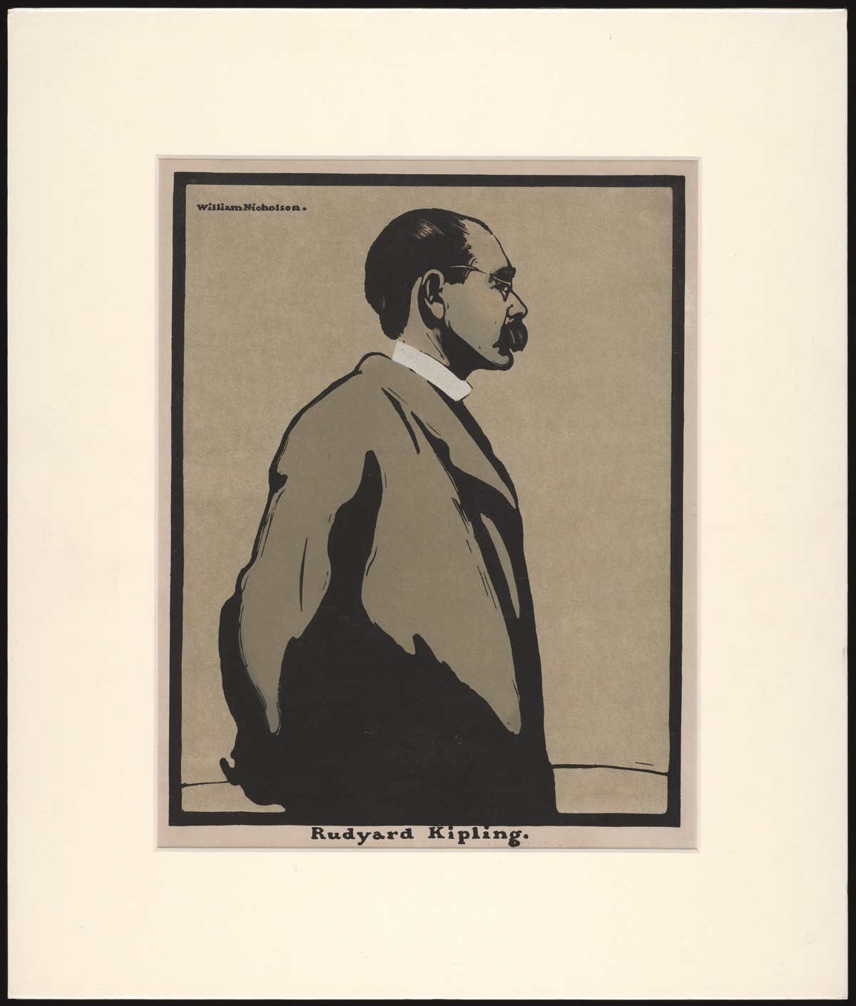Rudyard Kipling, drawing by Sir William Nicholson, 1899.