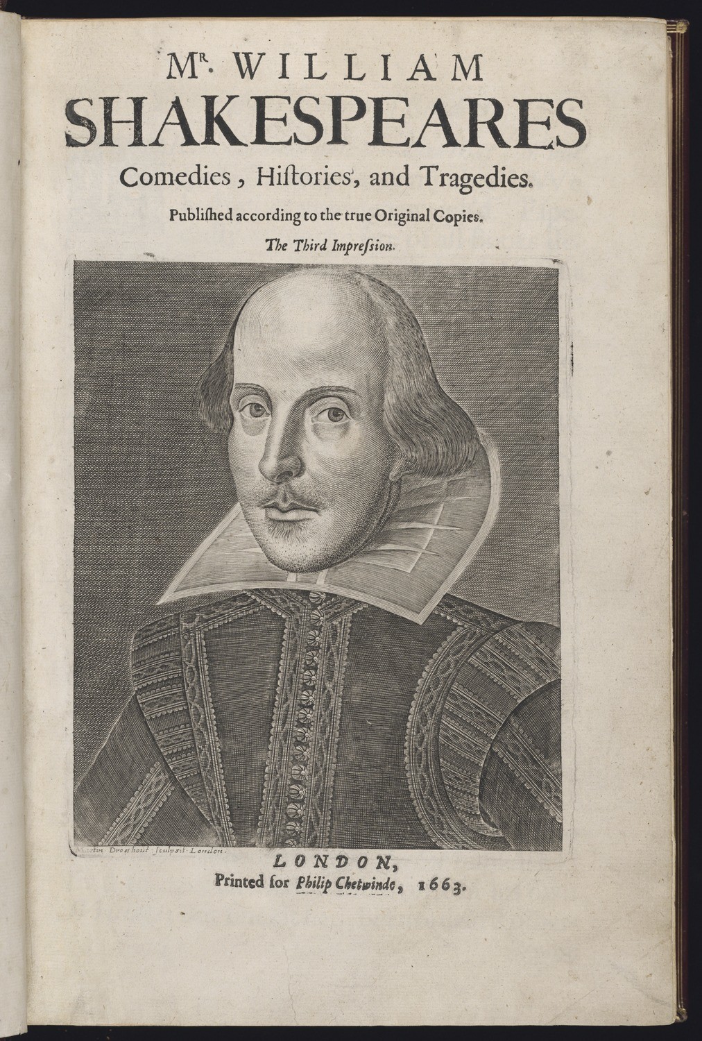 William Shakespeare, Mr. William Shakespeares Comedies, histories, and tragedies. 