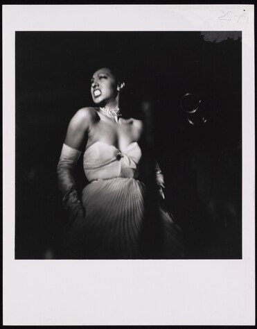 Josephine Baker performing in Harlem. Photograph by Eve Arnold.