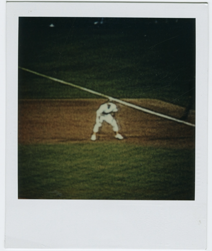 Photograph of televised baseball game by Jonathan Williams