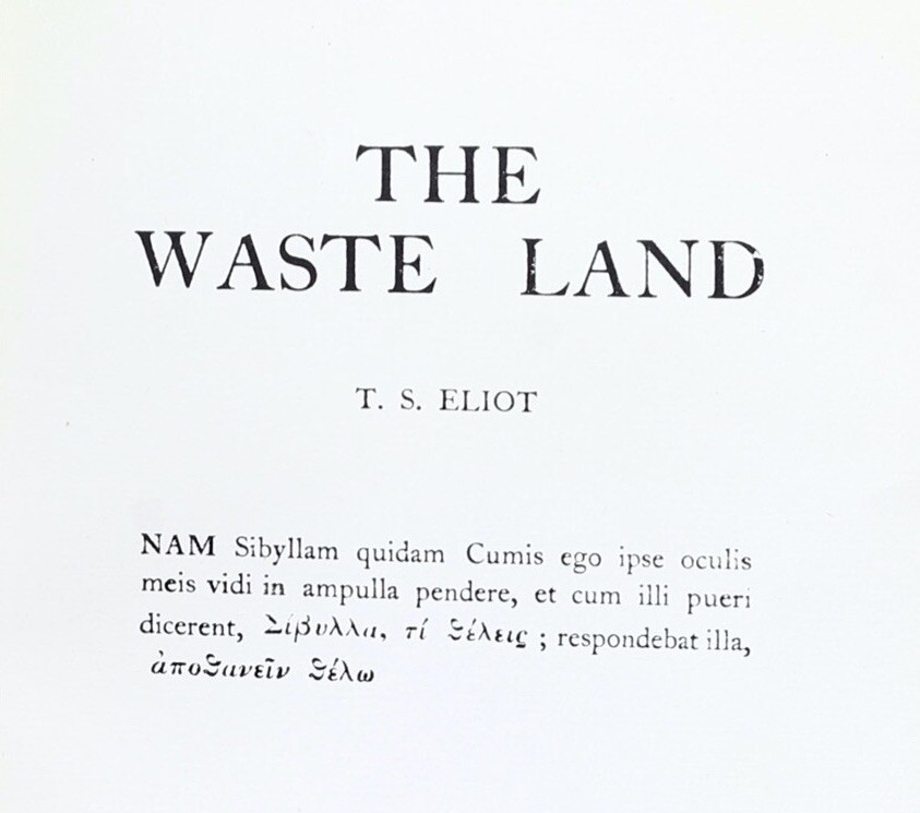 Analysis of the Poem 'The Waste Land' by T.S. Eliot - Owlcation