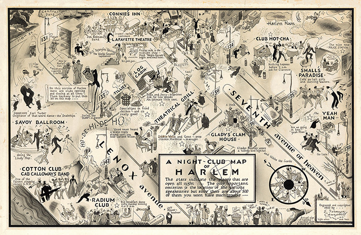 Yale’s Beinecke Library acquires ‘playful’ 1932 map of Harlem nightlife 