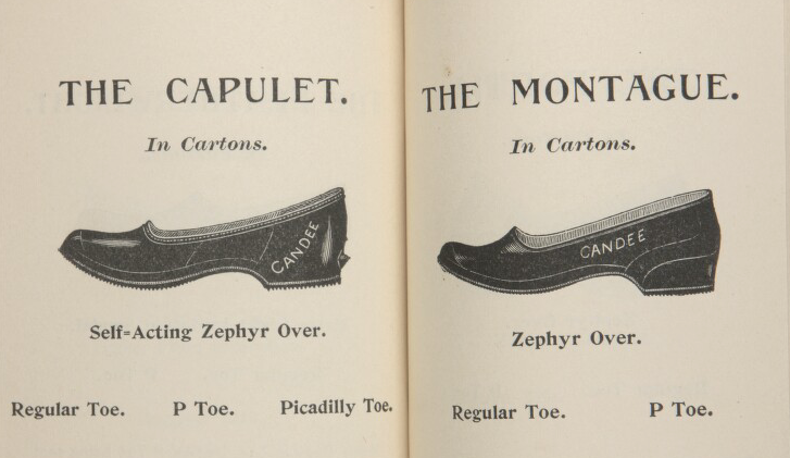 Page of catalog for shoes