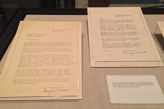 Letters from Margaret Walker to Stephen Vincent Benét from the Stephen Vincent Benét and Rosemary Benét Papers